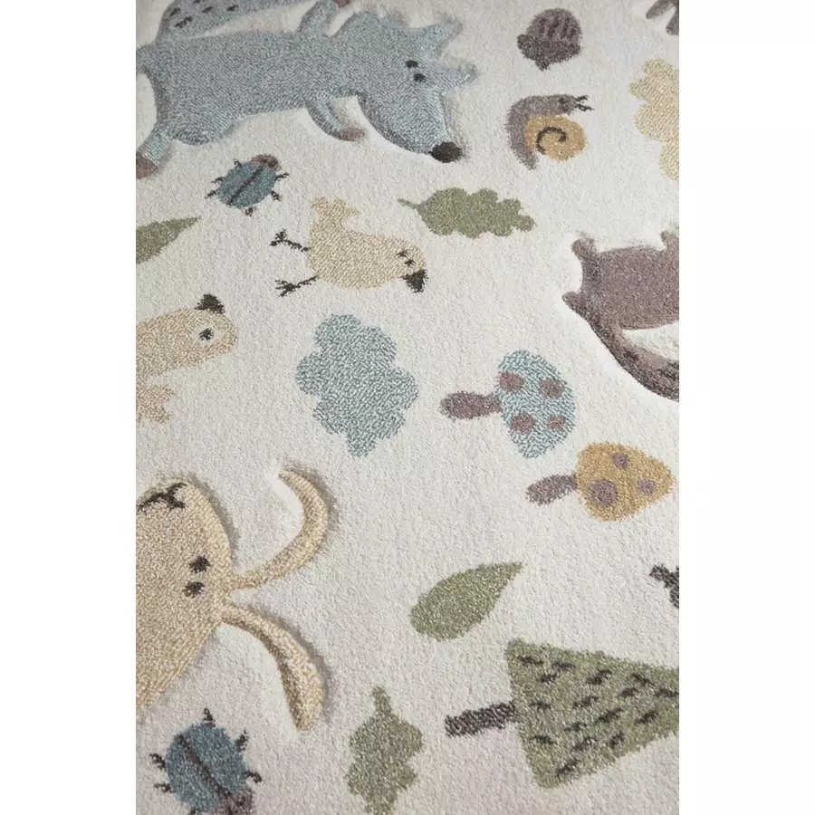 Sigikid Kinderteppich Forest weißblau