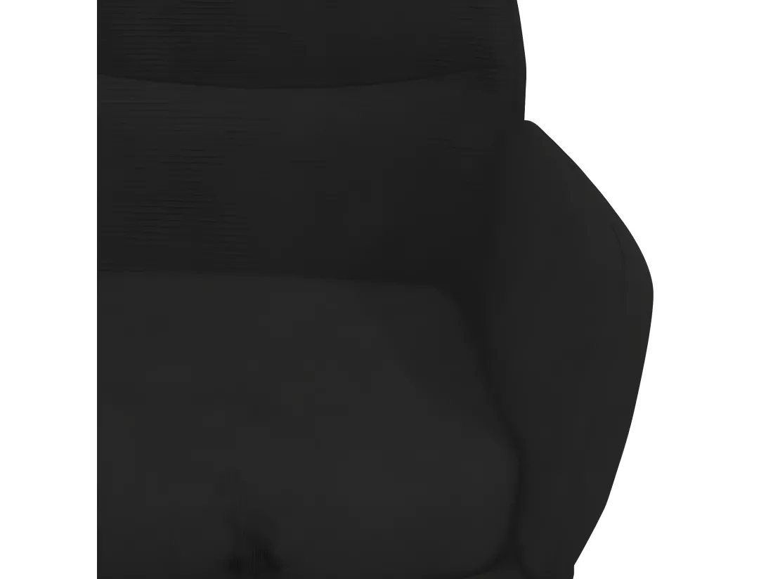 Chaise de relaxation Noir Velours