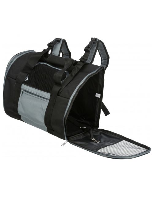 Trixie Rugtas Connor - Hondendraagtas - 42x29x21 cm Zwart Blauw