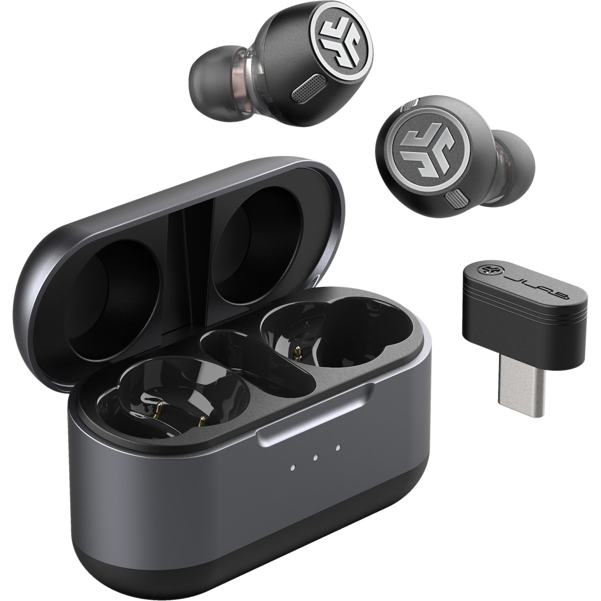 JLab Epic Lab Edition helt trådløse in-ear hodetelefoner (sort)