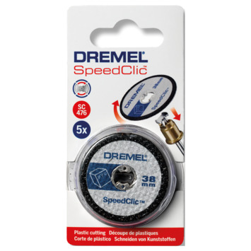 Dremel multitool accessoire - snijschijf voor kunststof SC476 - 5 stuks