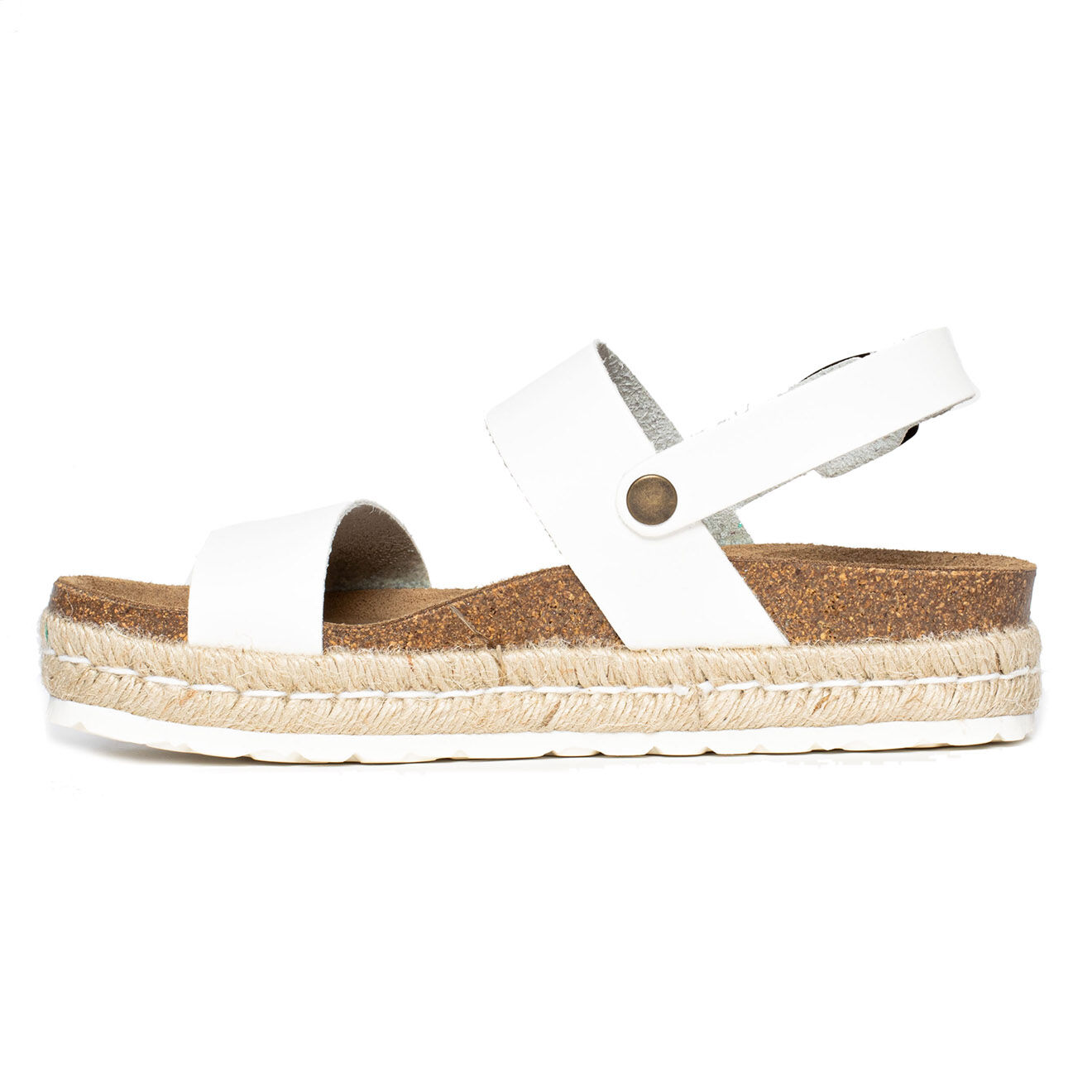 Sunbay Sandales à plateforme en Cuir Kalmie blanches
