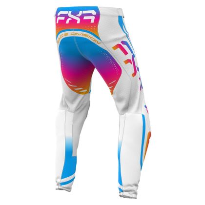 Pantalon cross FXR VAPOR AIR 2024 - Blanc / Multicolore