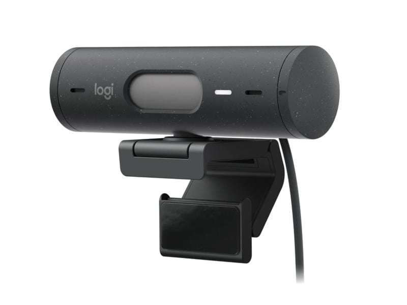 Logitech Webcam Brio 505 Graphite 1080P 30 fps Full HD 1080p Webcam mit Belichtungskorrektur, Auto-Framing und Show-Modus