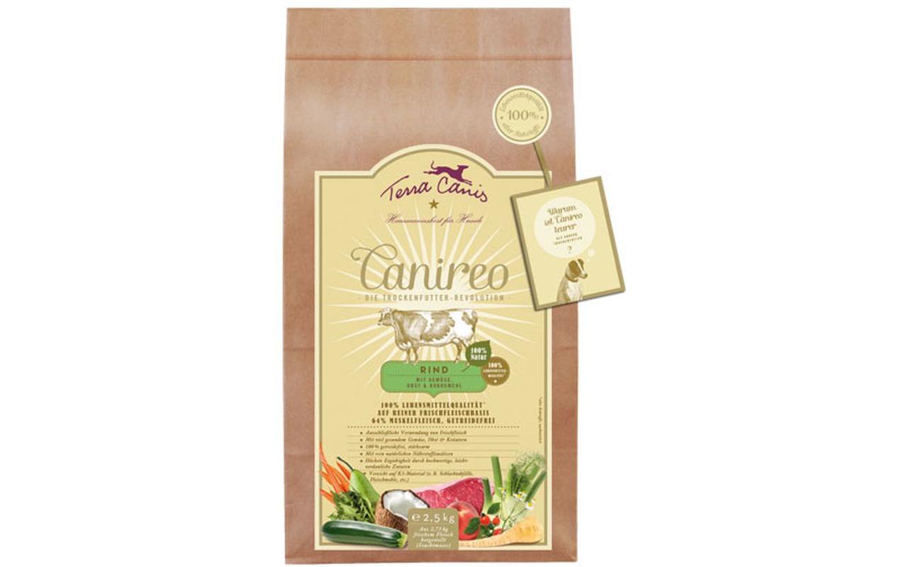 Trockenfutter Canireo Rind, 2.5 kgTrockenalleinfuttermittel für Hunde