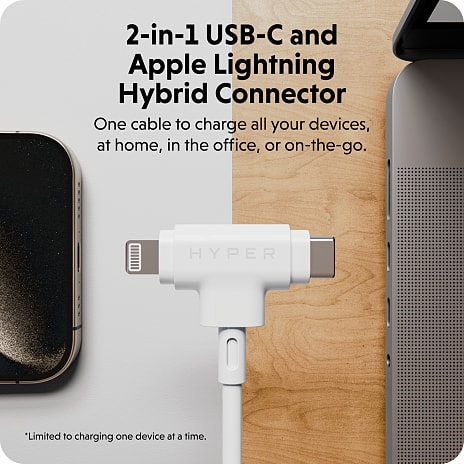 Targus USB-C hybridkabel 1,5 meter - hvid