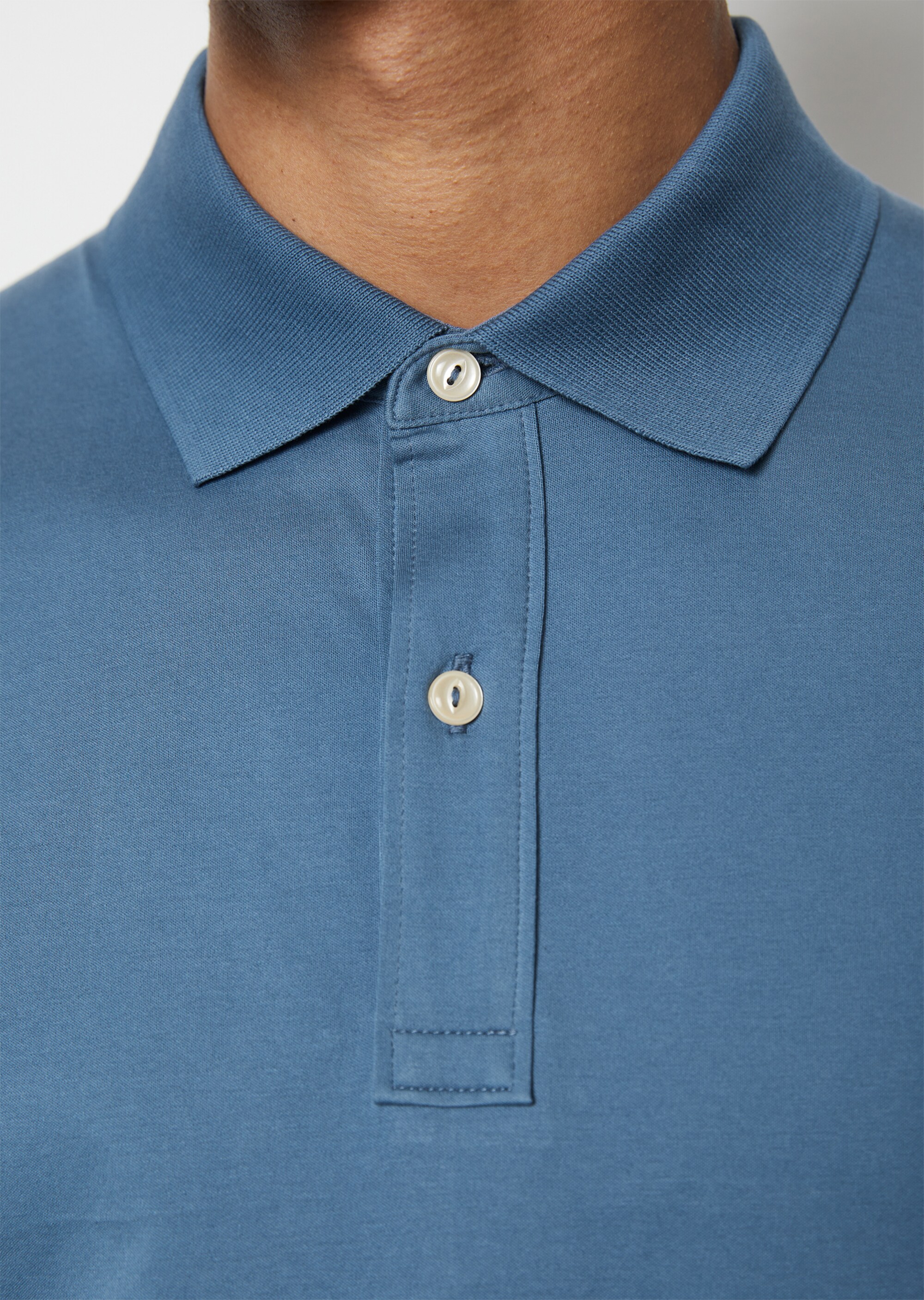 Poloshirt Jersey regular in besonders edler Web-Optik