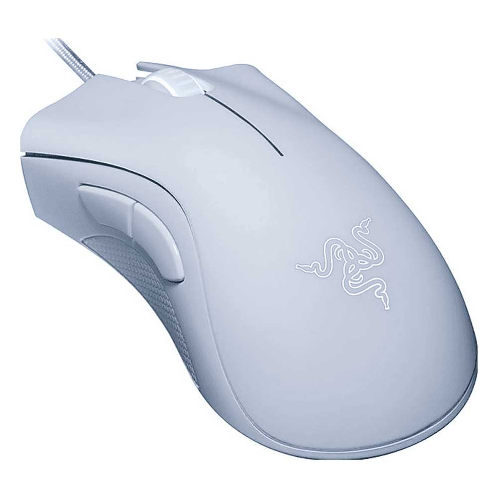 DeathAdder Essential Kabelgebundene Gaming Maus 6400 DPI USB Anschluss (RZ01-03850200-R3M1) - Weiss