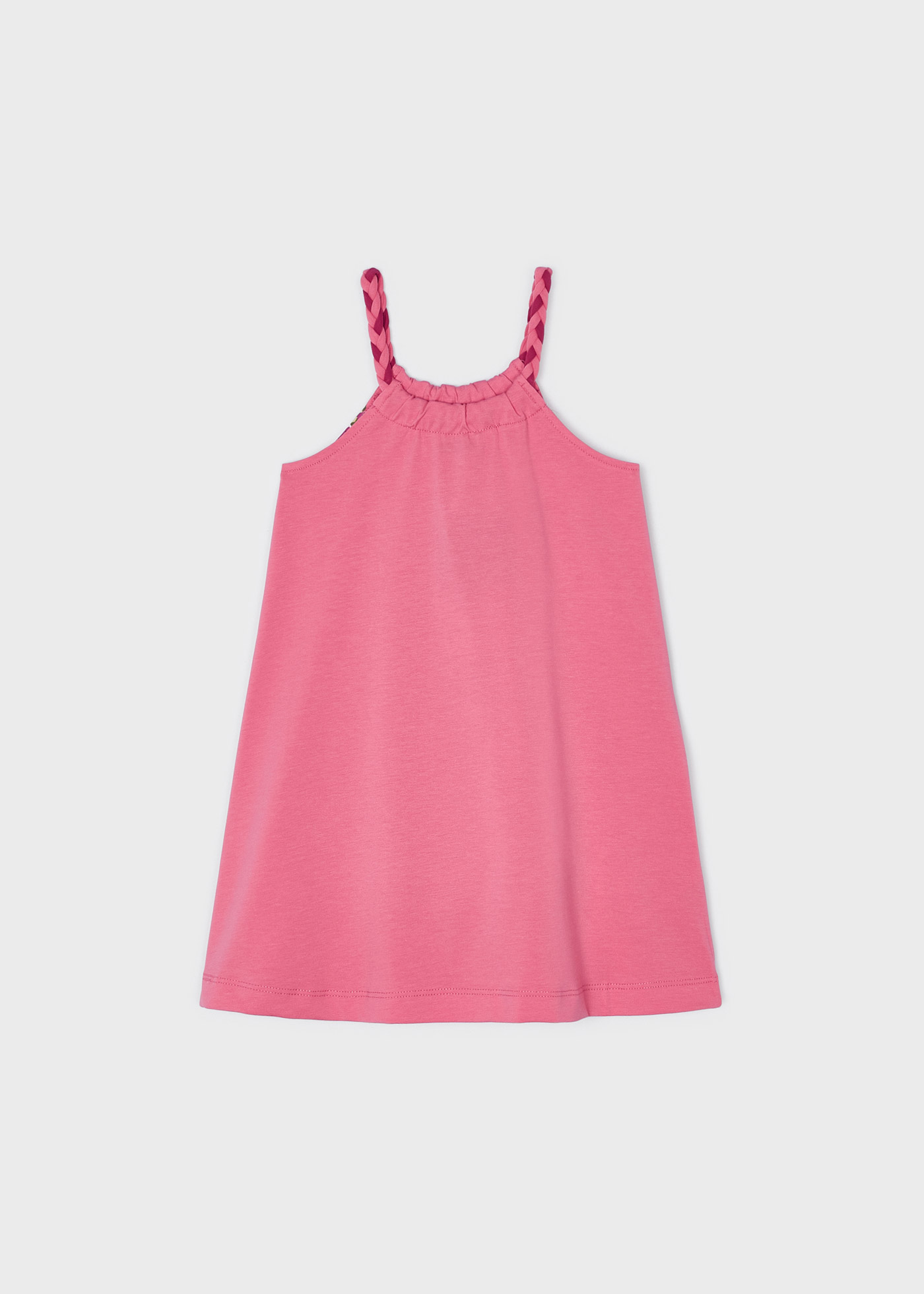 Vestido com estampa de algodão sustentável para meninas