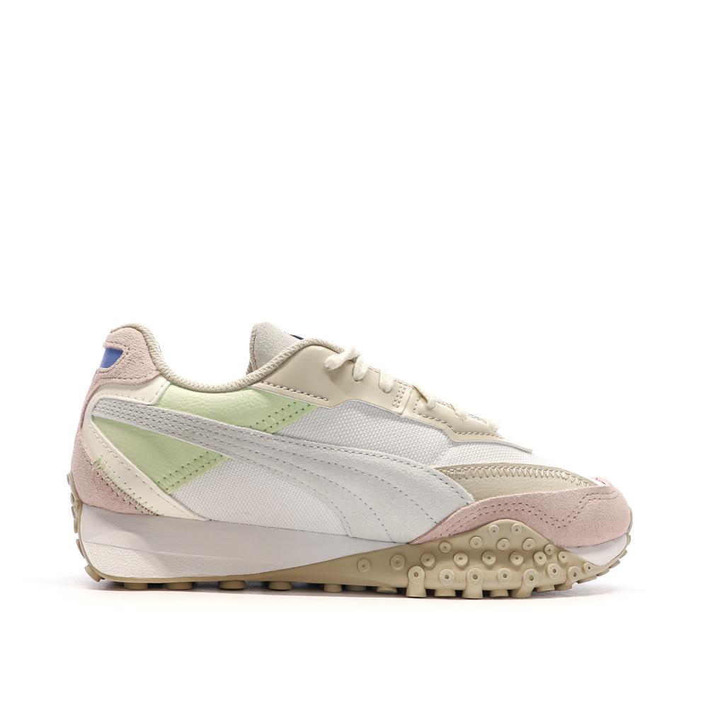 Puma Baskets Rose/Beige Fille Puma Blktop Rider Bts