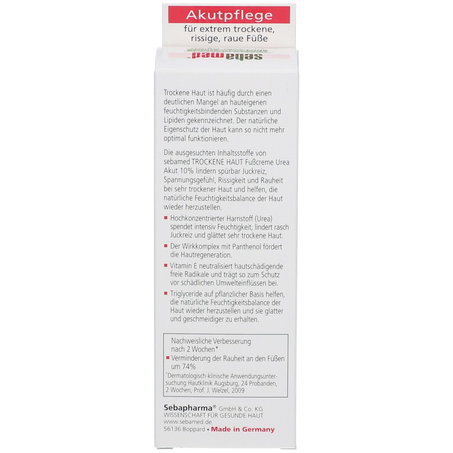 sebamed® Trockene Haut Fußcreme Urea Akut 10%