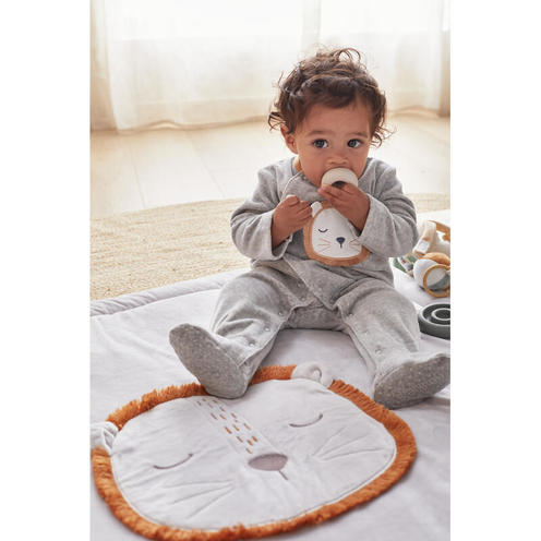Babou & Kendi Pyjama babou velours gris 6 mois - NOUKIE 'S