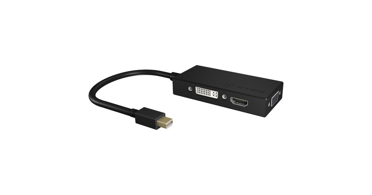 ICY BOXIB-AC1032 adapter  (Zwart)