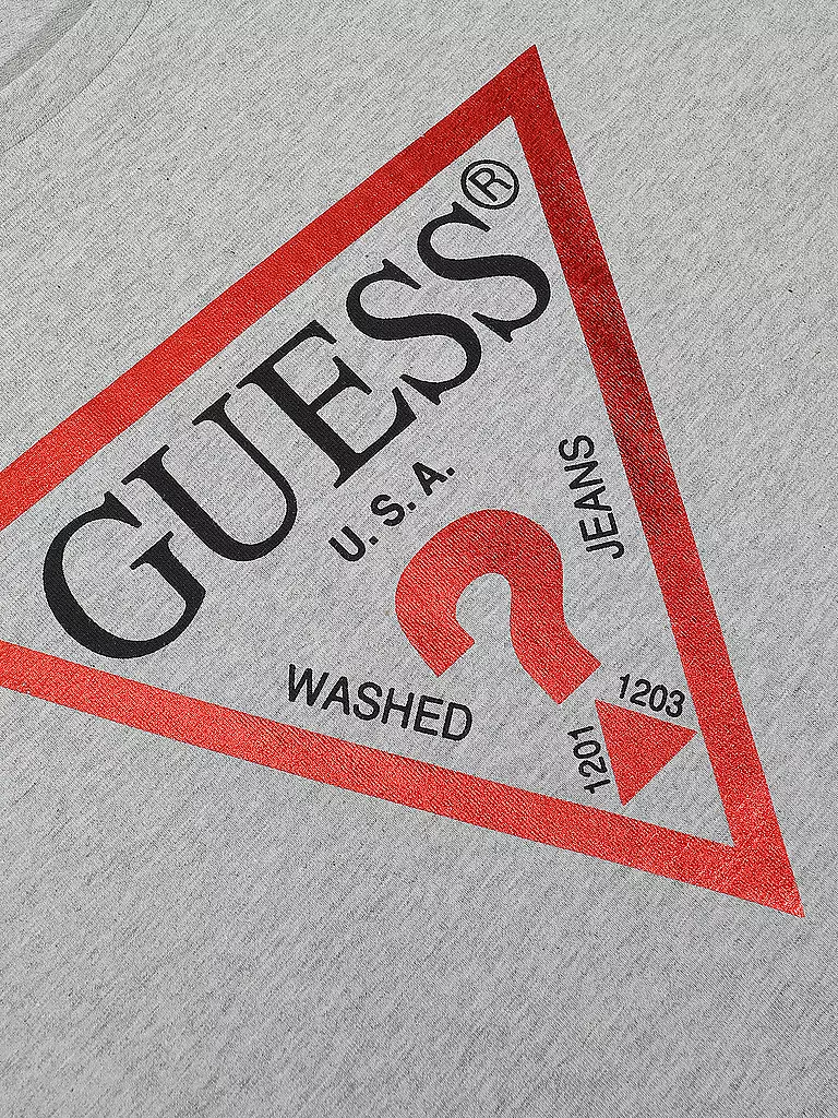 GUESS Mädchen T-Shirt Cropped Fit grau