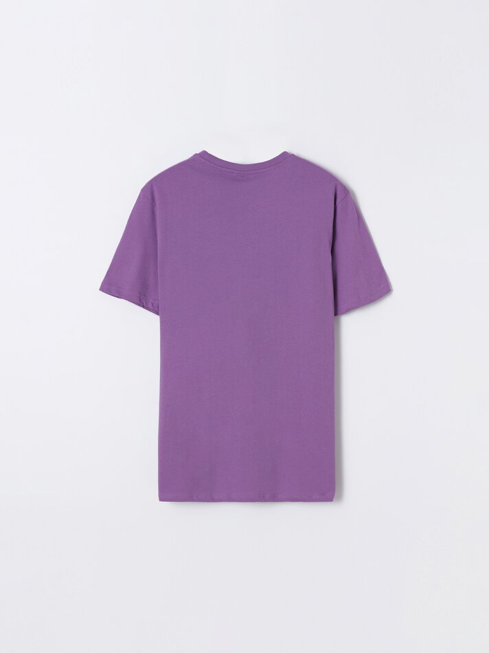 Camiseta estampada - Roxa
