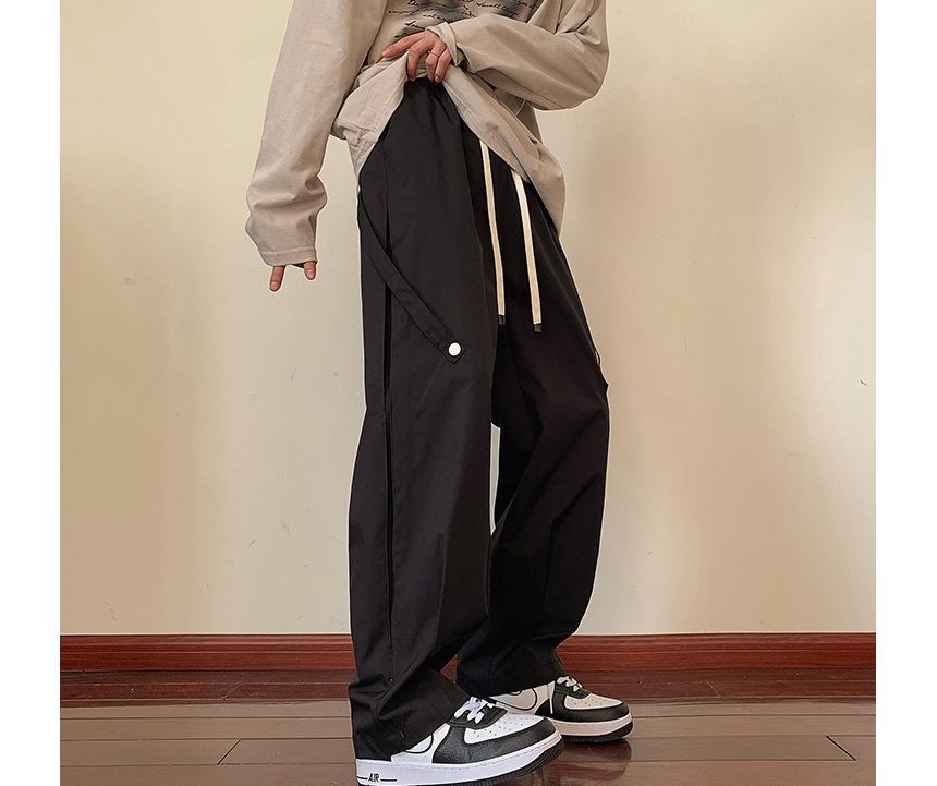 Samso - Hoge taille effen harem joggingbroek