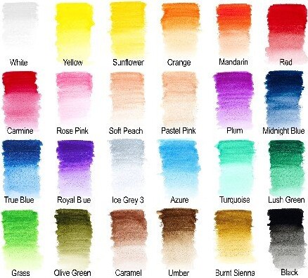 Winsor & Newton - Akvarel Farveblyanter Sæt - Studio Collection - 24 Farver