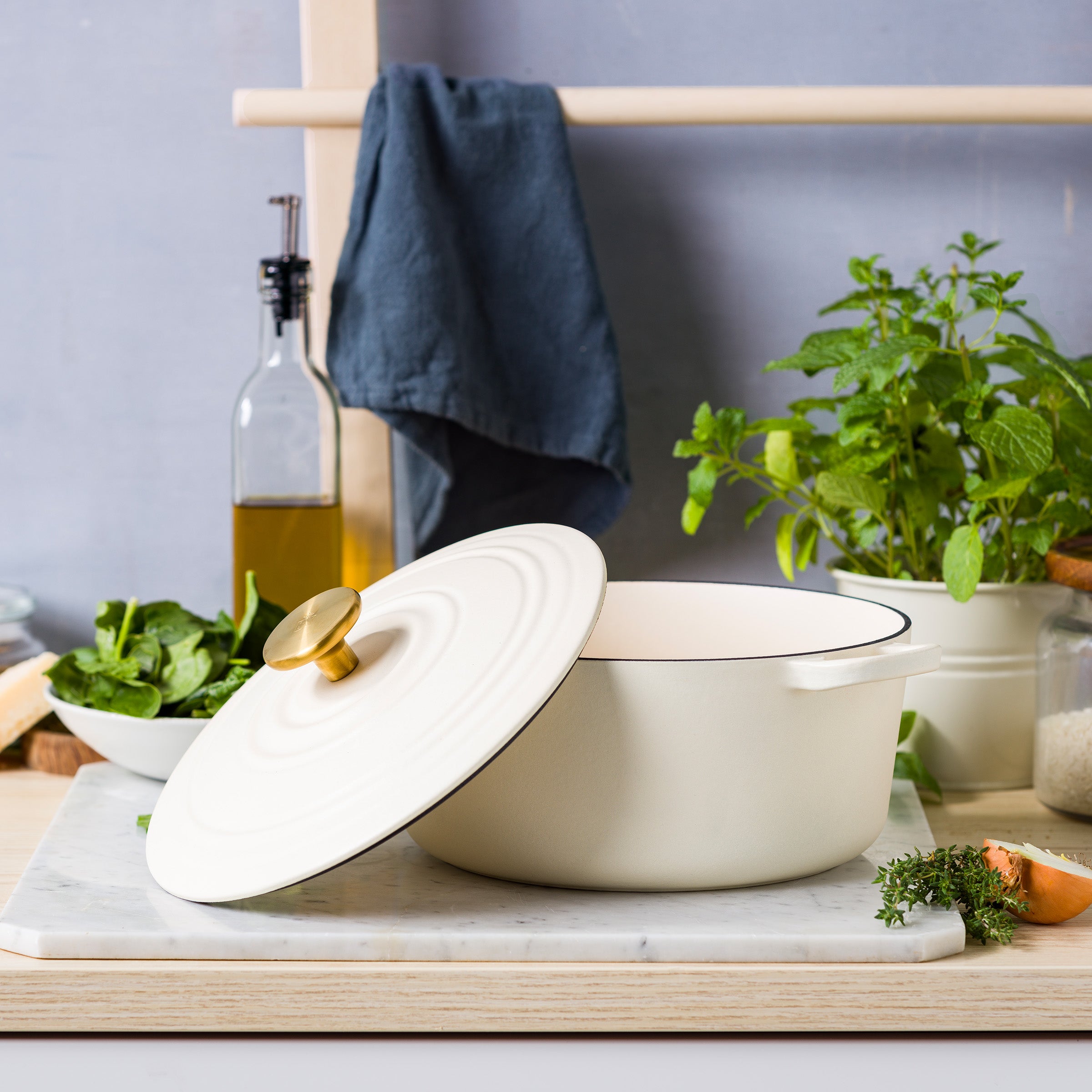 BK Bourgogne Braadpan Ã 24 cm - Cream White