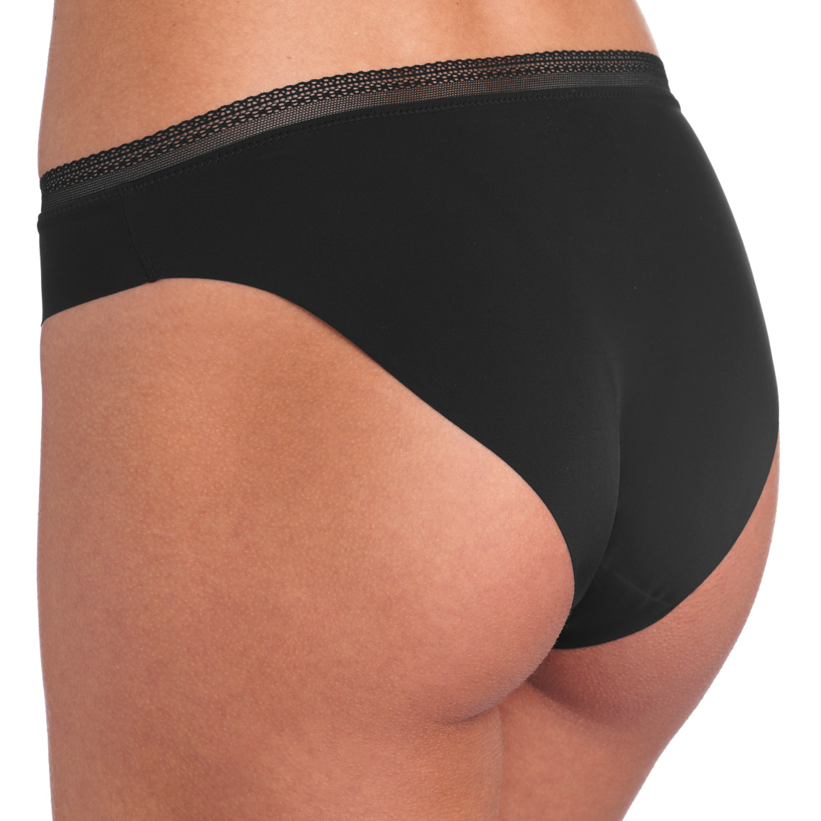 Gina Benotti 2 Damen Seamless-Slips mit Spitze schwarz
