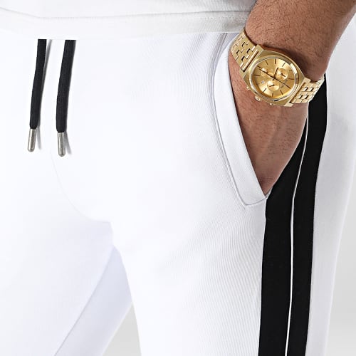 Pantalon Jogging A Bandes 2047 Blanc
