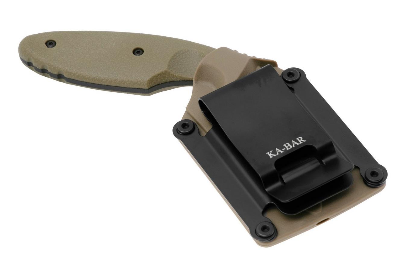 KA-BAR TDI 1477CB Half Serrated Coyote Brown, vaststaand mes