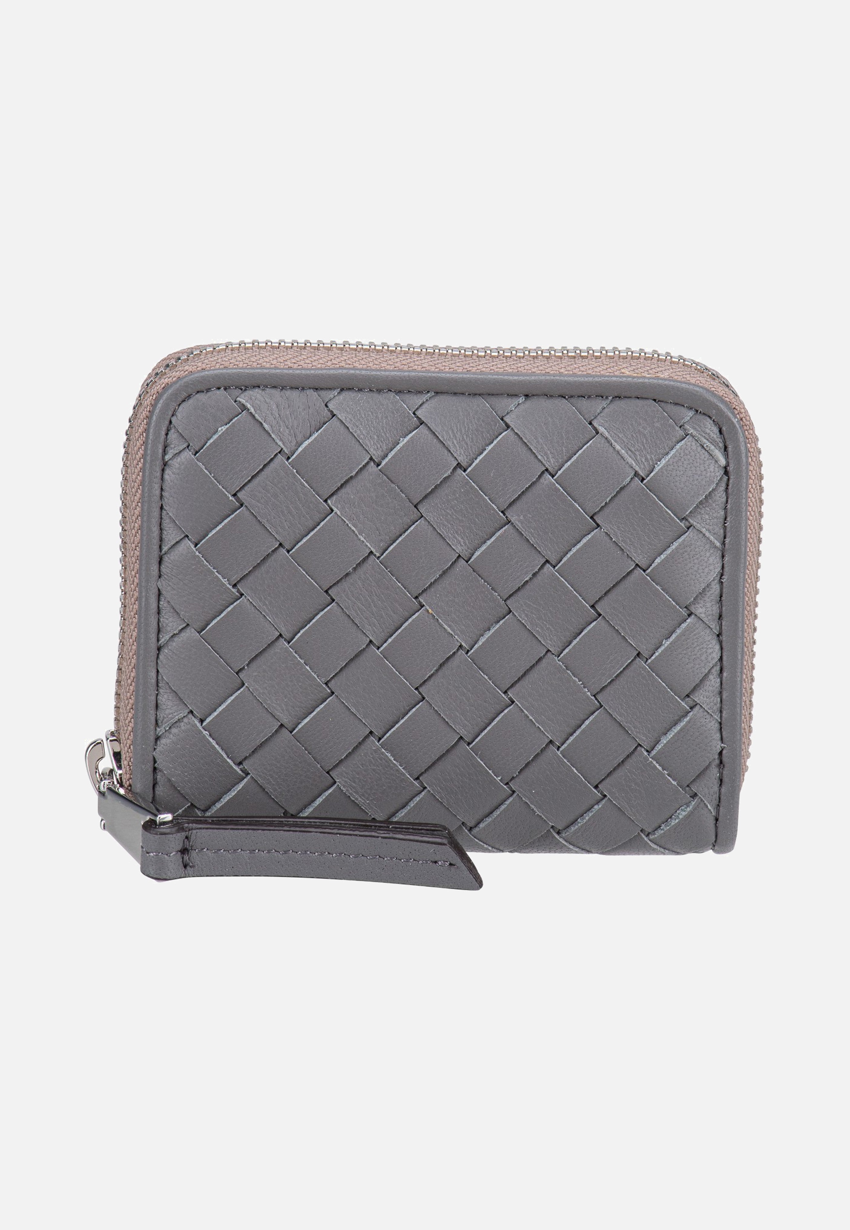 Piuma Weaving Mini Wallet Zinc - Portemonnaie