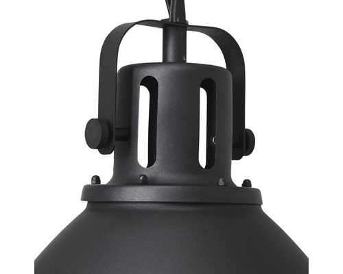 Hanglamp, 1-lichts, HxØ 144x47 cm, zwart