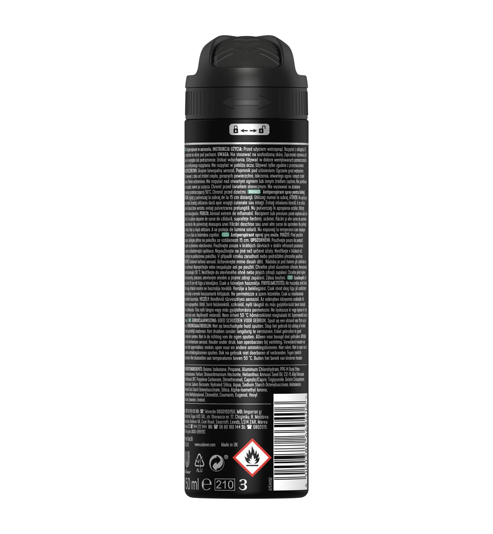 Rexona Deodorant spray sensitive men (150 ml)