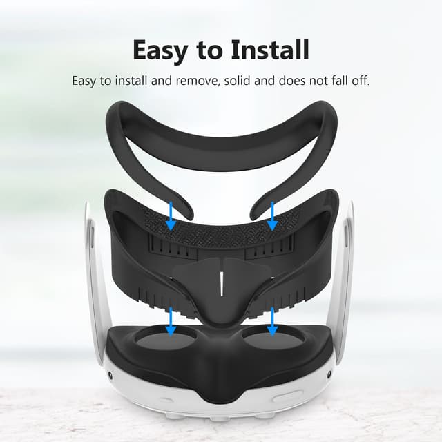 Face pad cover til Meta Quest 3 anti-lækage