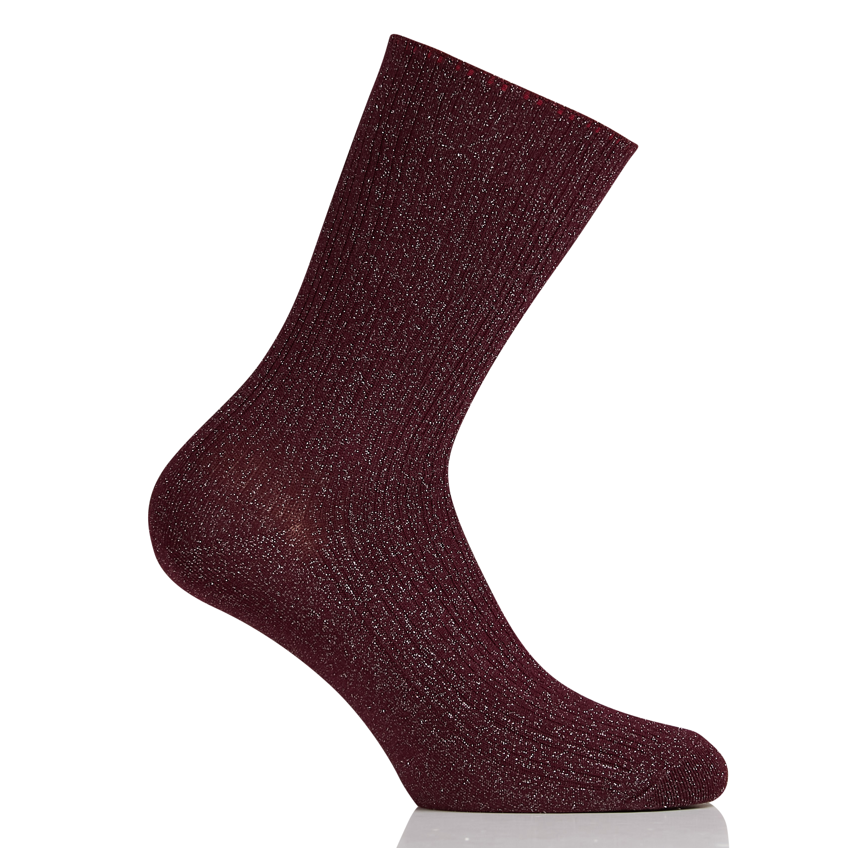 SOKINI - Chaussettes mi-hautes à côtes en coton mélangé | Rose