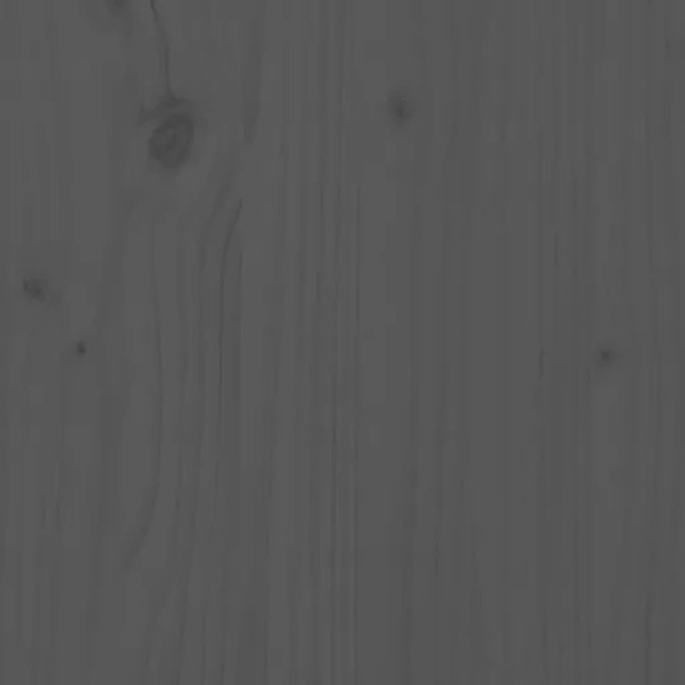 Composteur gris 80x80x78 cm bois massif de pin