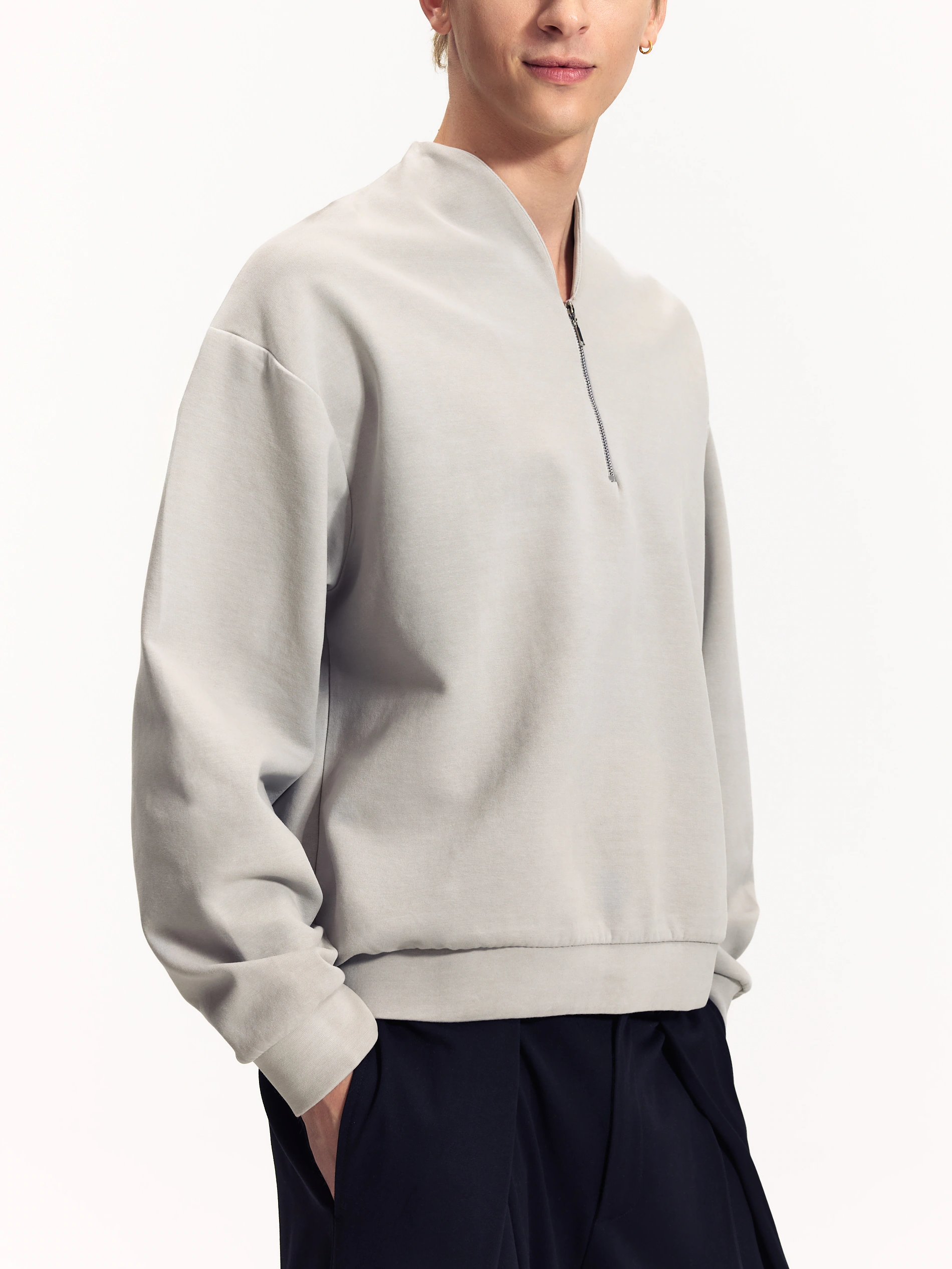 Sweatshirt mit Stehkragen