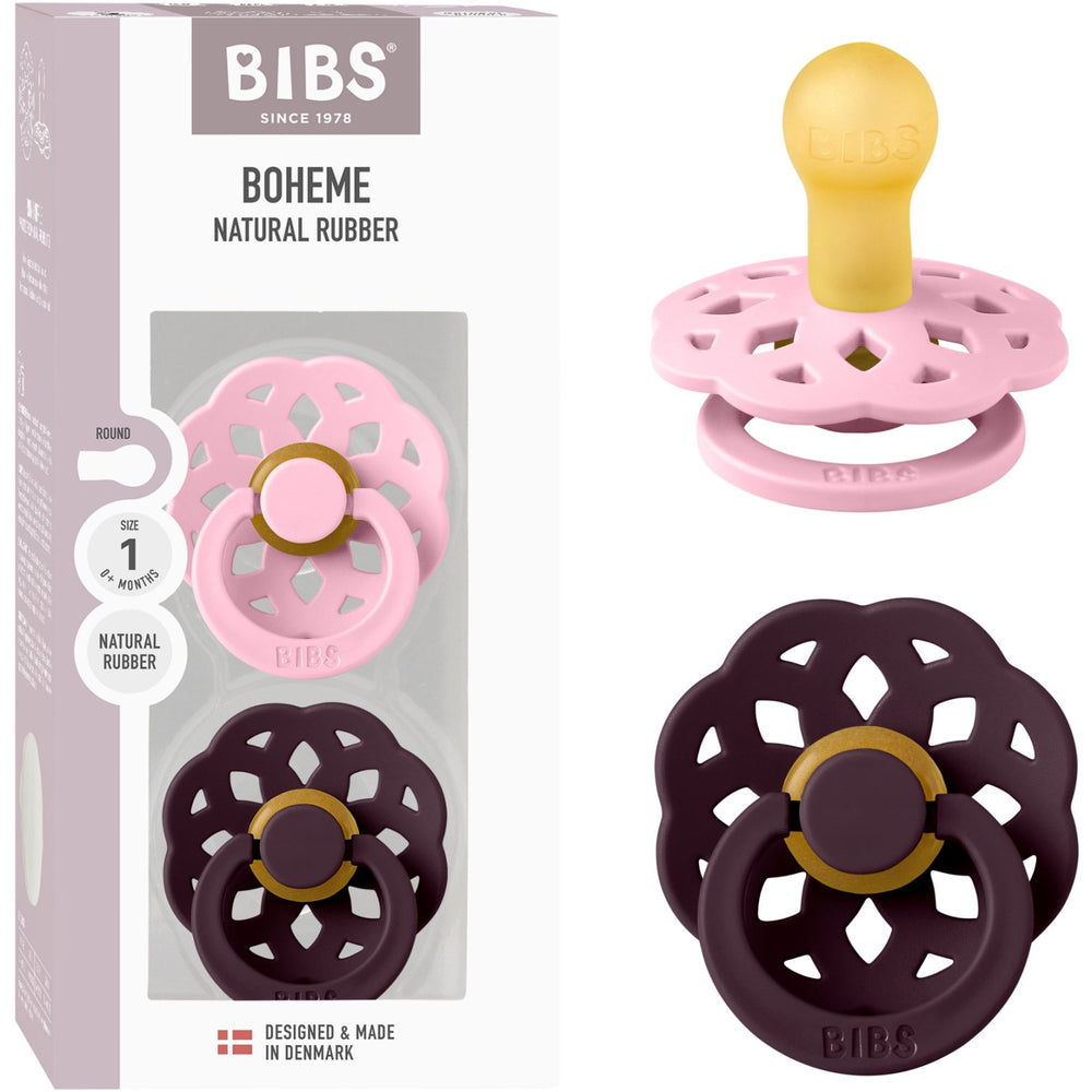Køb Bibs Pink/Plum Sut Boheme 2-Pak Latex