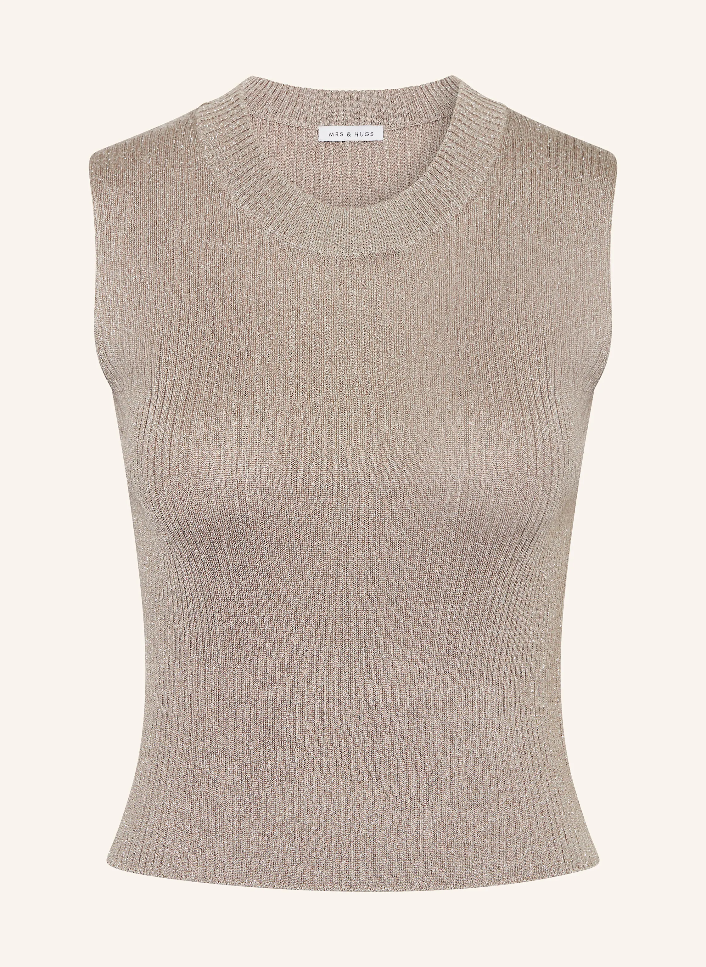 MRS & HUGS Stricktop mit Glitzergarn