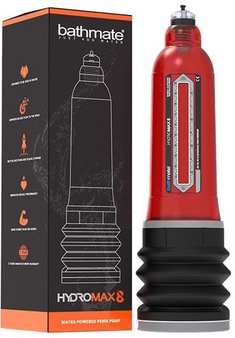Bathmate - Hydromax8 Penis Vergrotende Pomp Rood