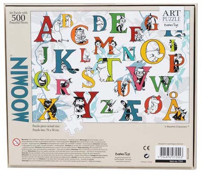 Barbo Toys Mummitrollet ABC Puslespill 500 Brikker