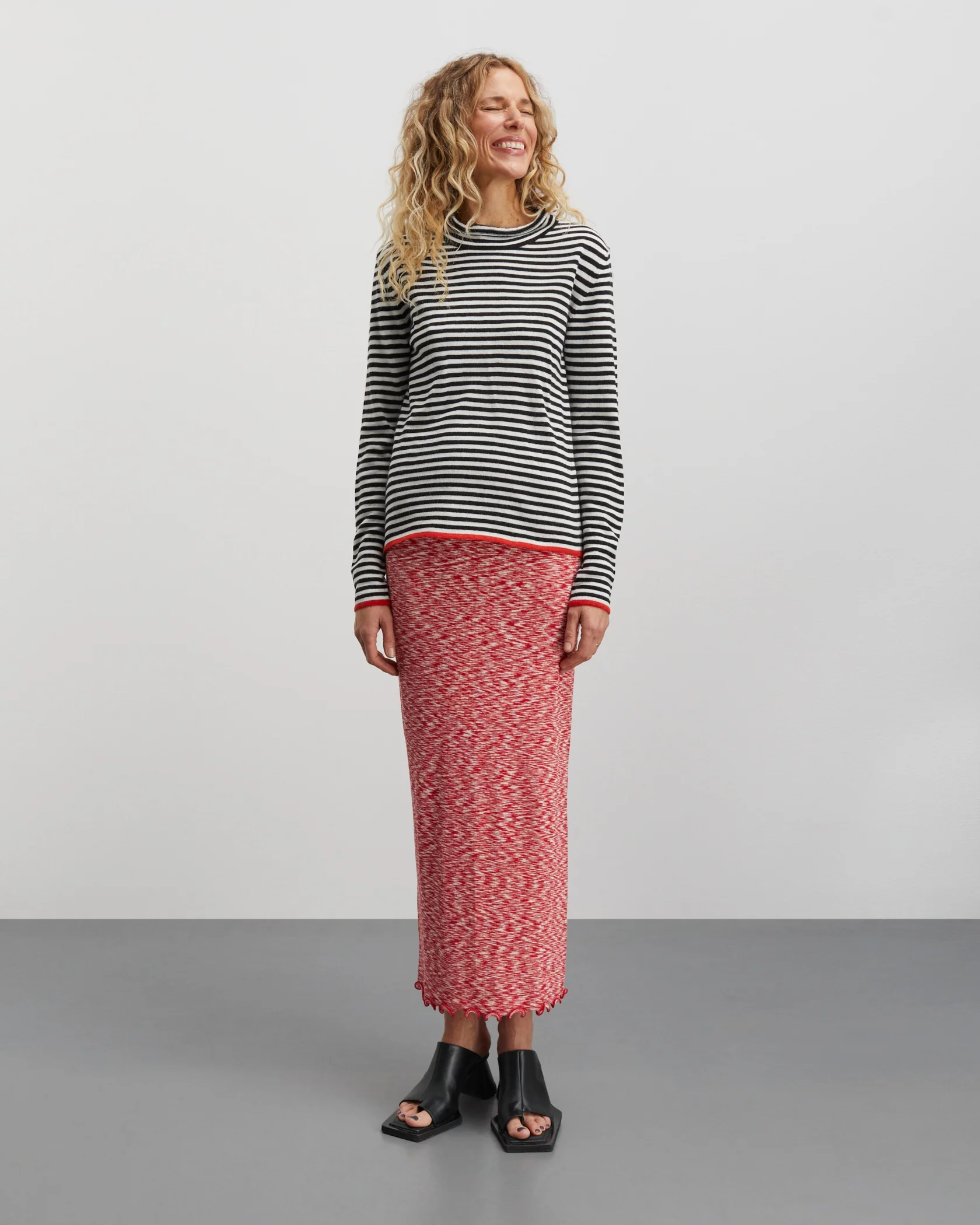 Mads Nørgaard  2X2 Cotton Space Maxine nederdel - Multi Red