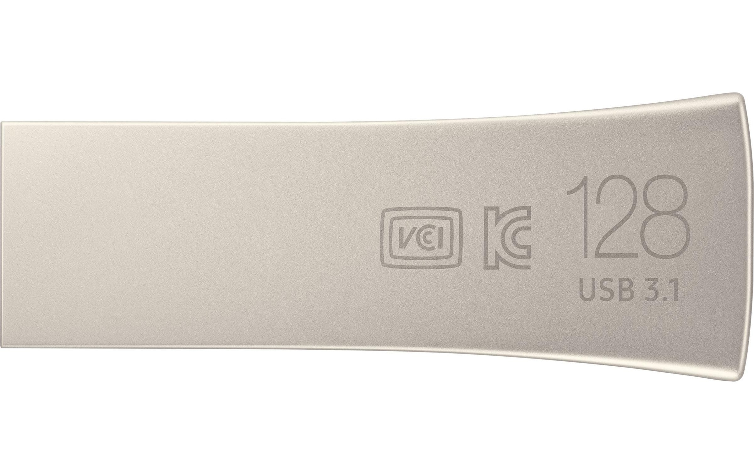 Samsung USB-Stick »USB3.1 Bar Plus Titan 128GB« (128GB GB Lesegeschwindigkeit 400 MB/s)