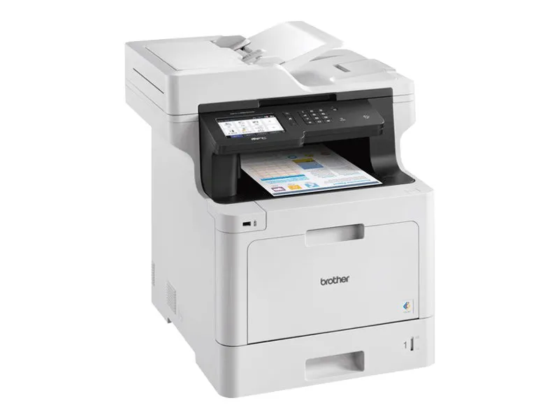 Brother MFC-L8900CDW - Multifunktionsprinter - farve - laser - 215.9 x 355.6 mm (original) - A4/Legal (medie) - op til 31 spm (kopiering) - op til 31 spm (udskriver) - 300 ark - 33.6 Kbps - USB 2.0, Gigabit LAN, Wi-Fi(n), USB vært, NFC