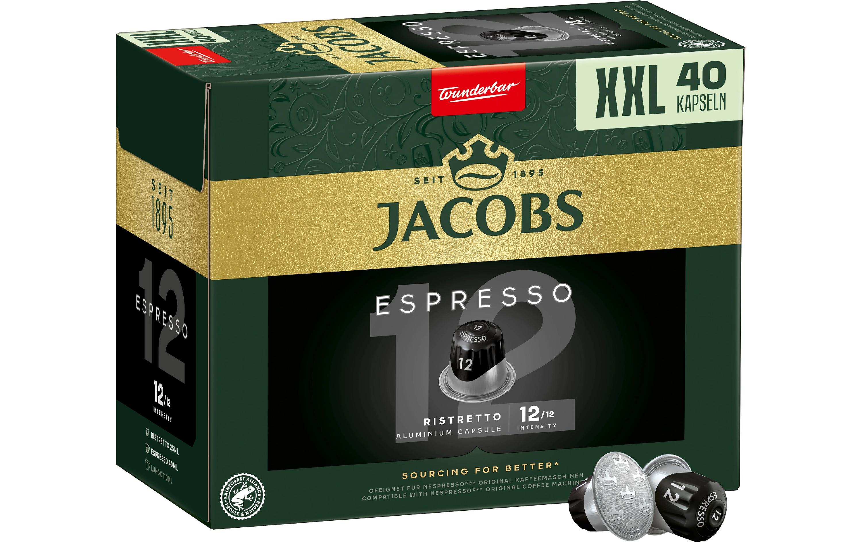 Kaffeekapseln Espresso 12 Ristretto 40 StückAluminium Kaffeekapseln für Nespresso Maschinen