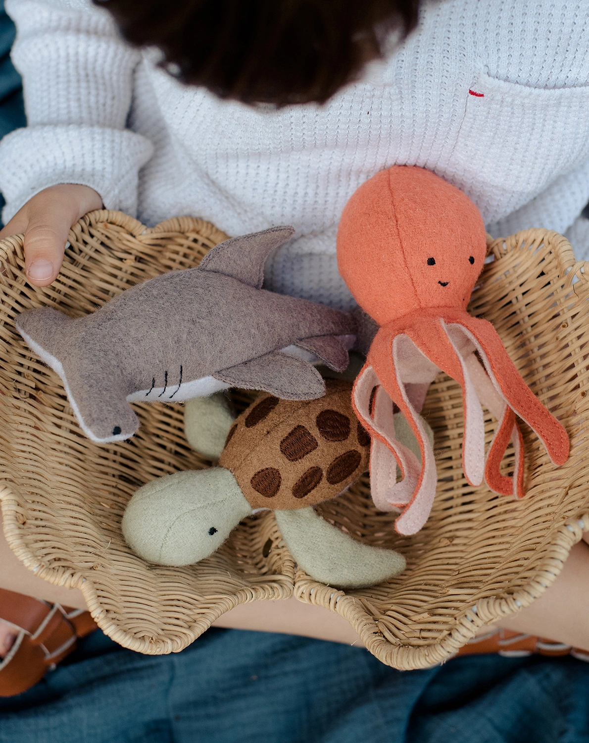 Kuscheltier-Set HOLDIE FOLK -  MARINE ANIMALS 3-teilig