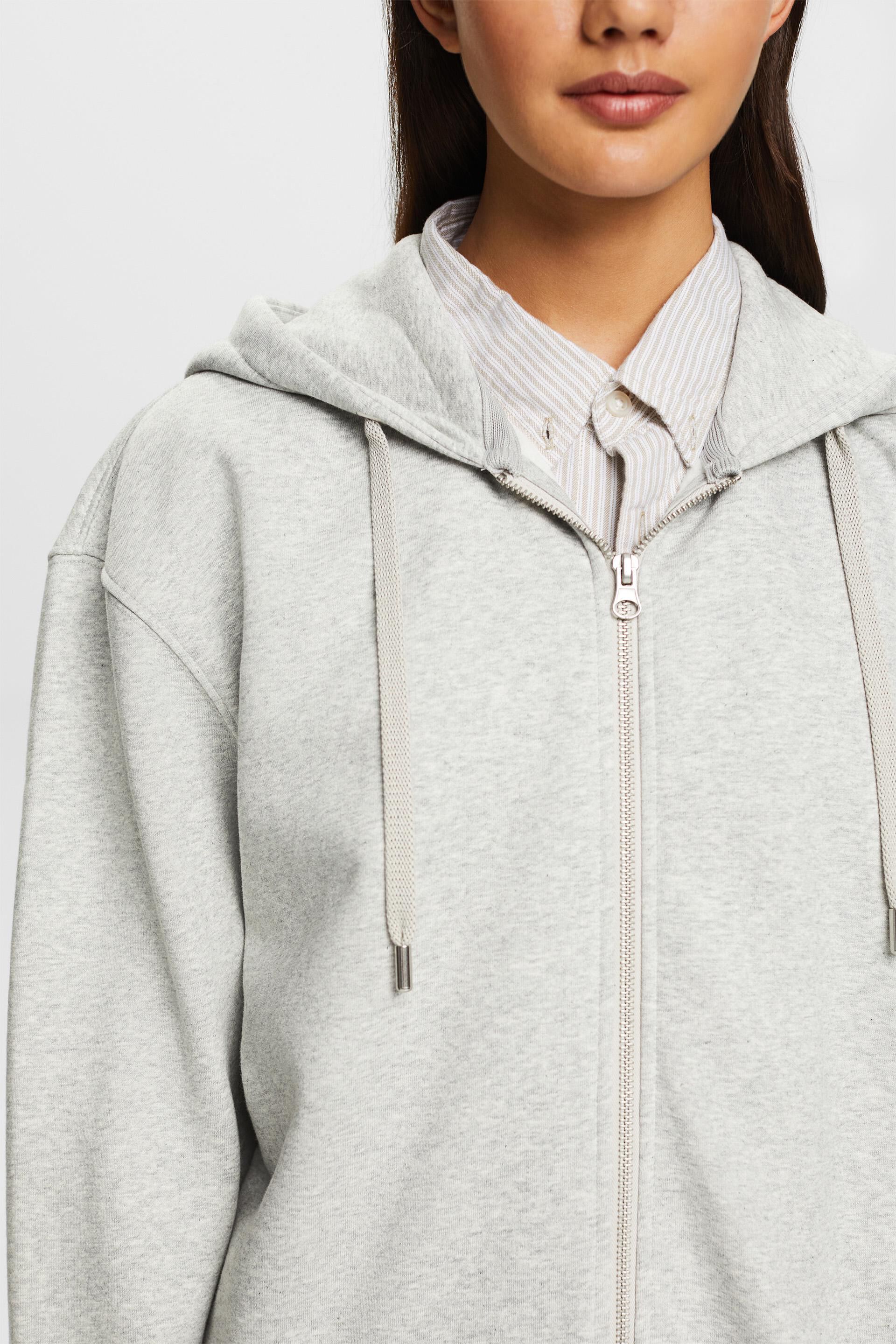 Recyclé le sweat à capuche zippé oversize