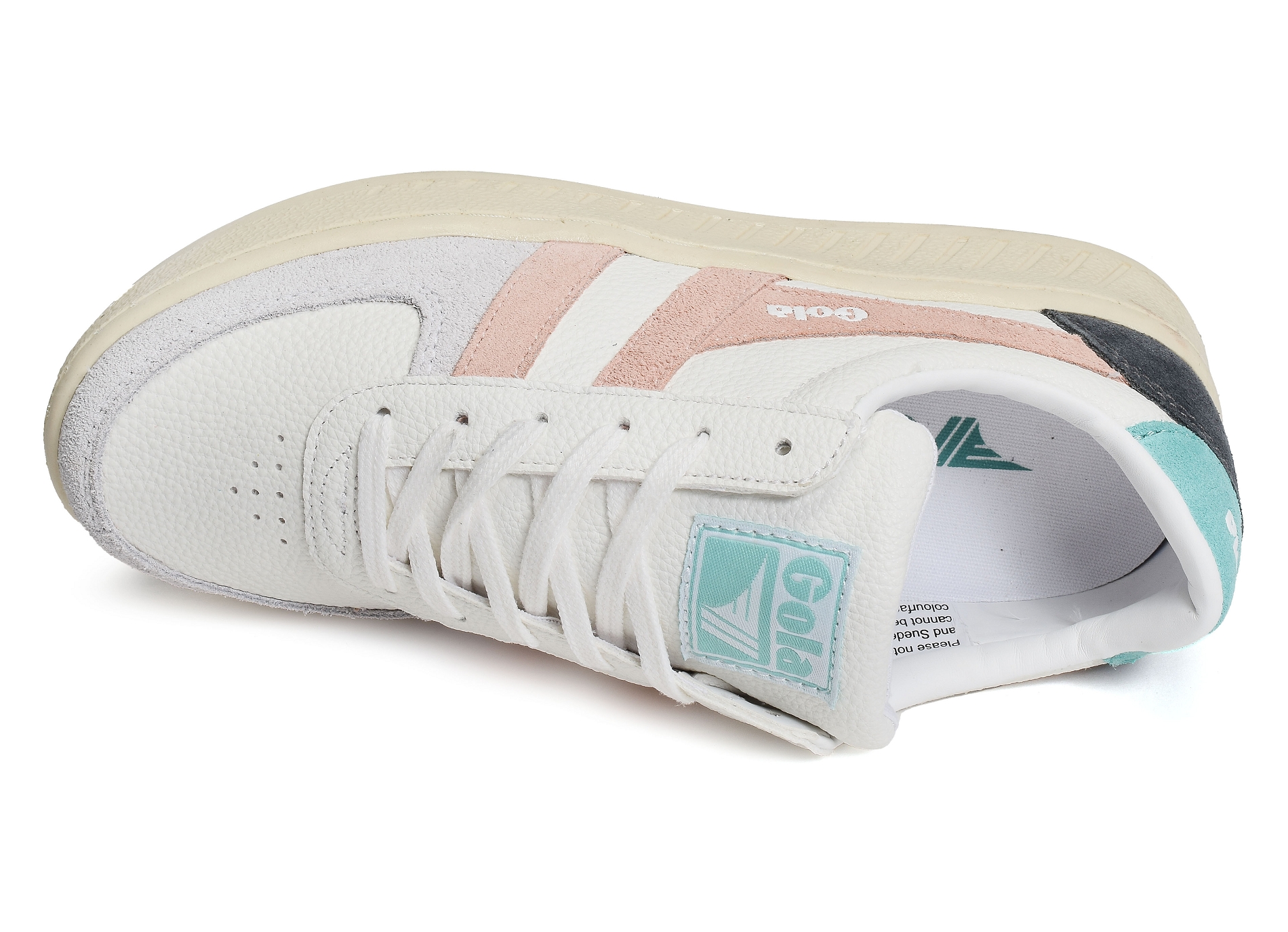 Grandslam trident trainers w blanc rose