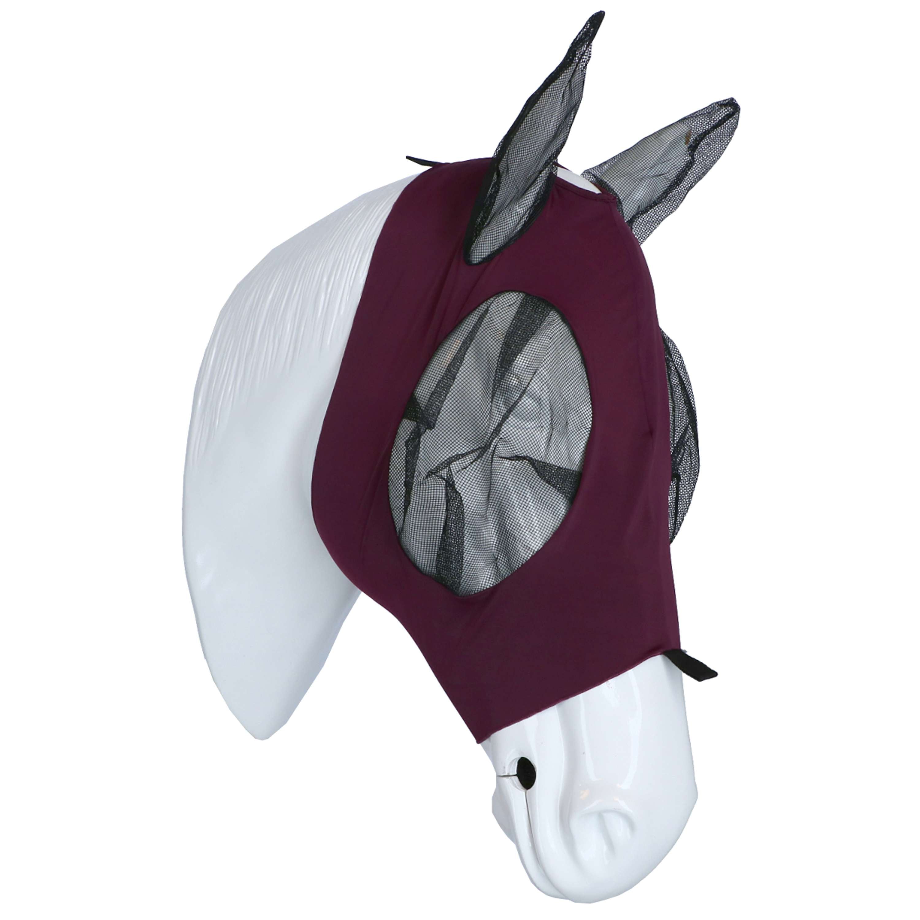 WeatherBeeta Vliegenmasker Deluxe Stretch Bug met Oren Paars/Zwart