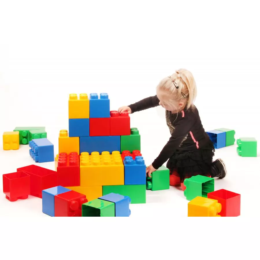 WADER QUALITY TOYS Bausteine XXL, 36 Teile