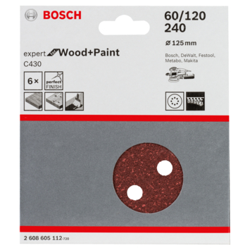 Bosch schuurbladen Bosch 6-delig