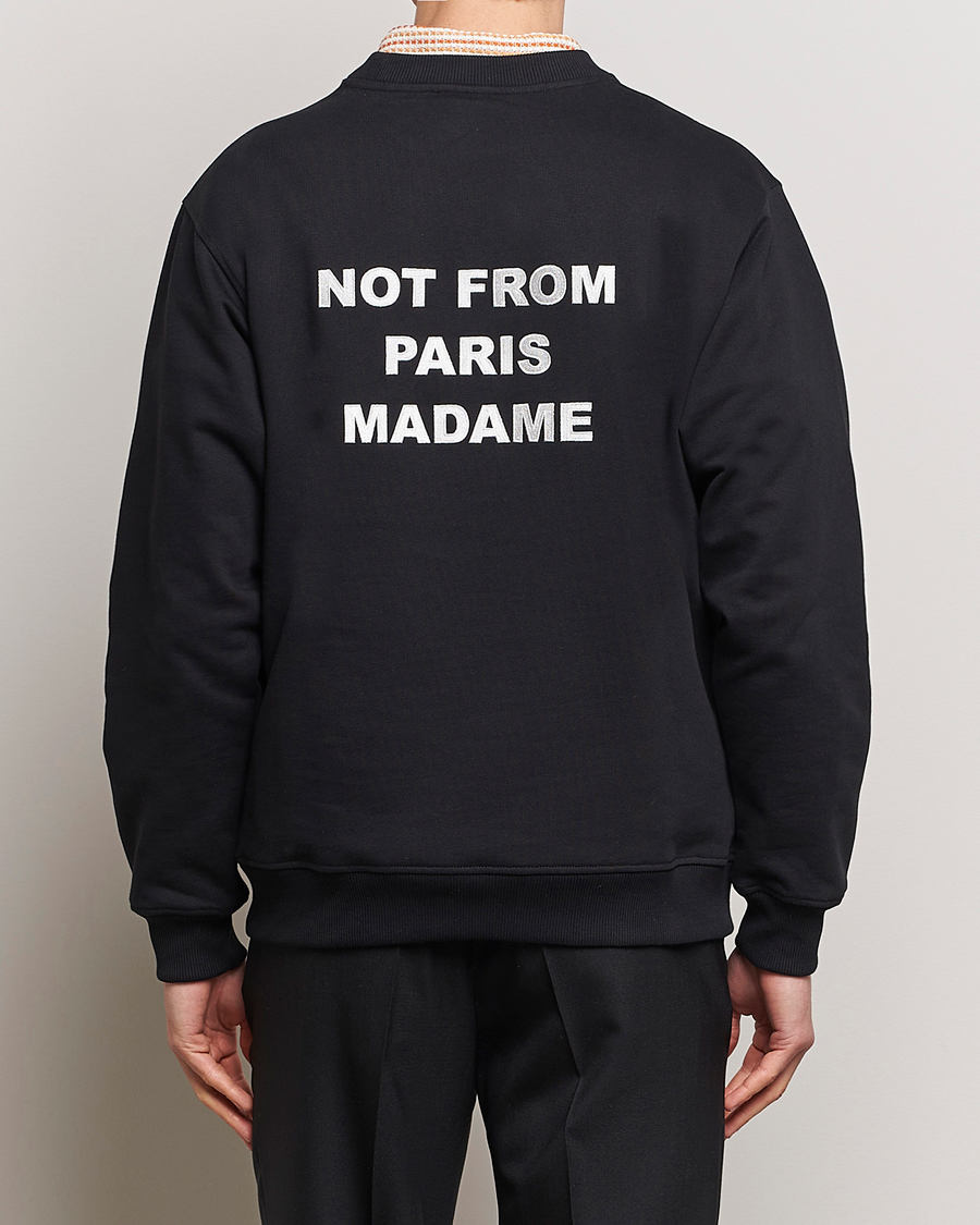 Drôle de Monsieur Slogan Sweatshirt Black