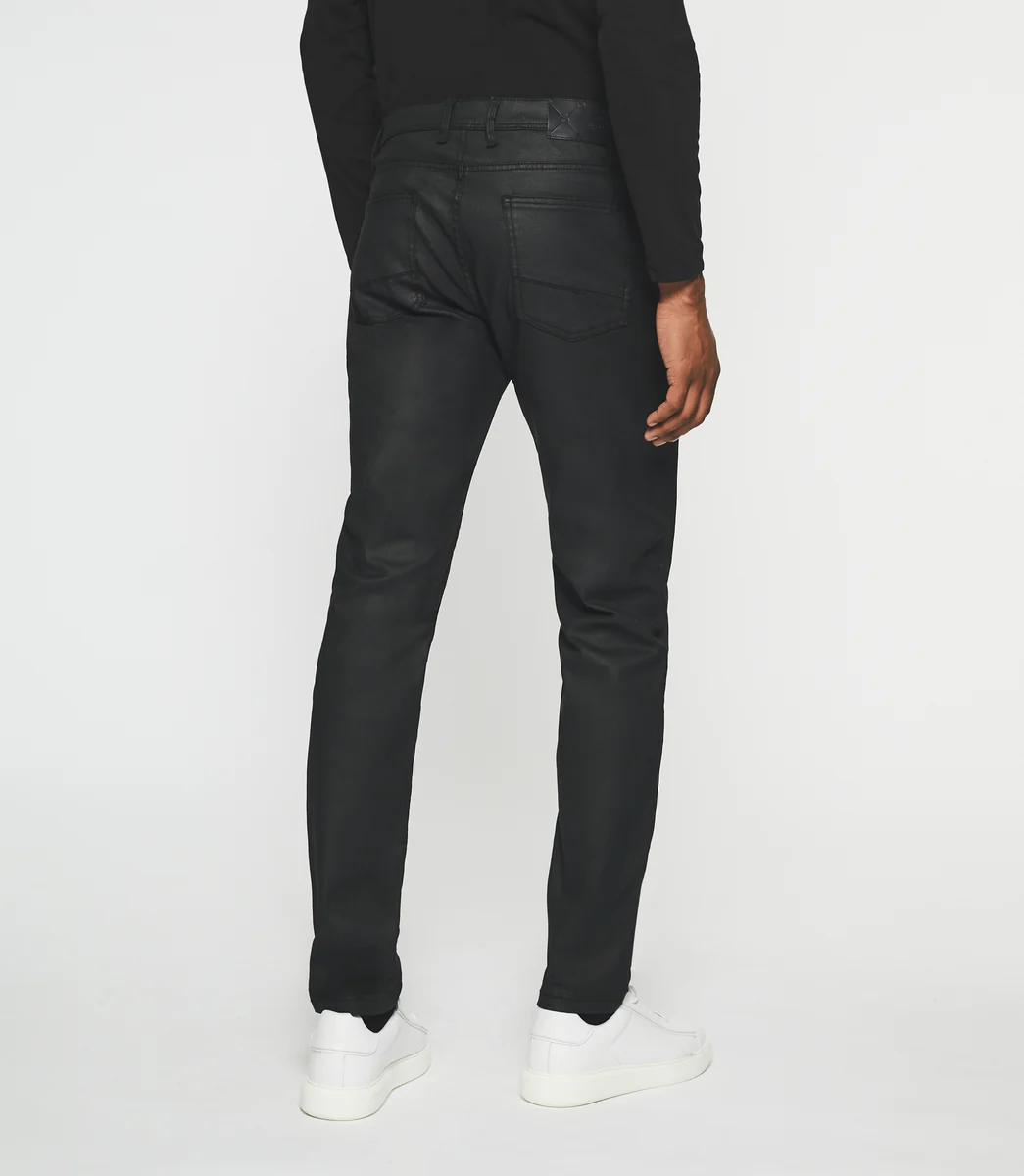 Jean slim denim enduit noir ENDUIT