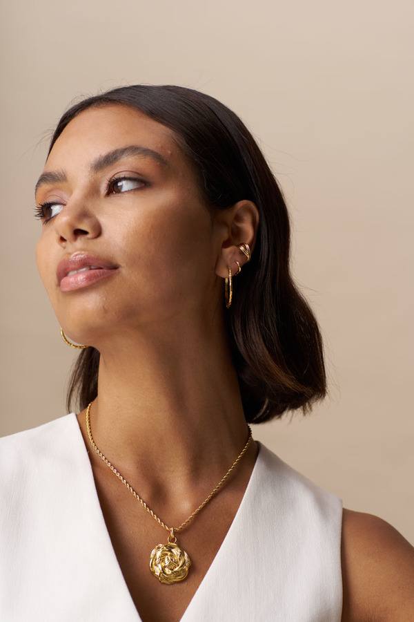 Orelia Jewellery Linear Cross Ear Cuff