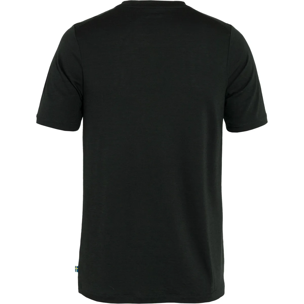 Fjällräven Men's Abisko Wool Logo Short Sleeve Black
